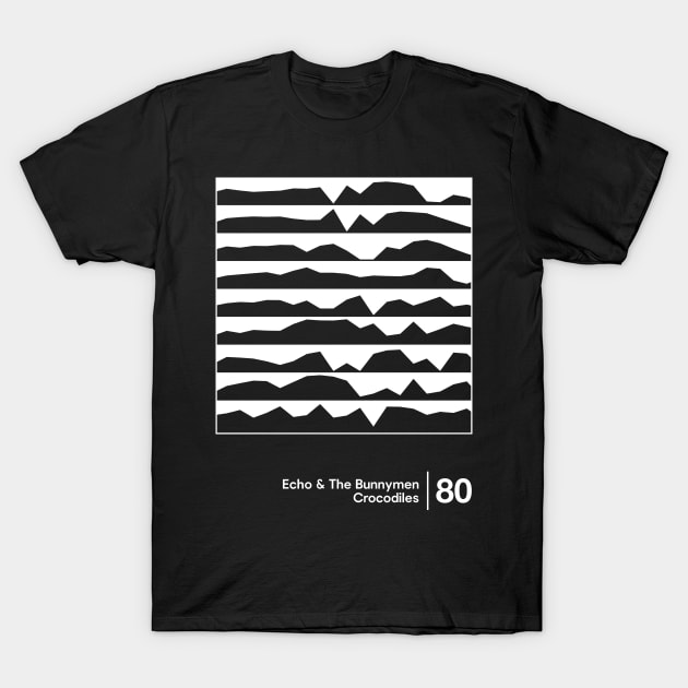 Echo & The Bunnymen - Minimalist Style Graphic Artwork T-Shirt by saudade